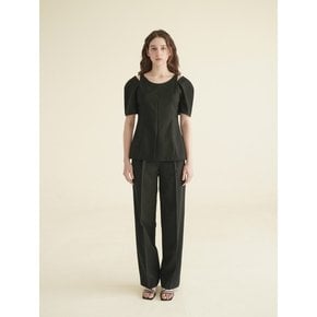 semi wide chic pants_black