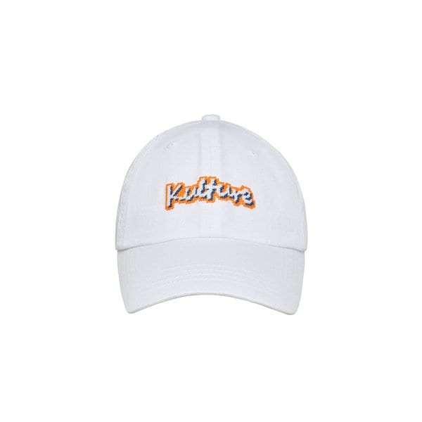 KULTURE NEEDLEPOINT HAT - WHITE