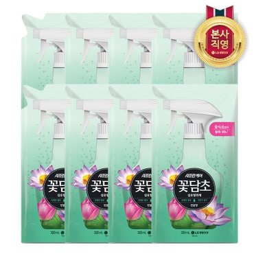 신세계라이브쇼핑 샤프란 꽃담초 섬유탈취제 리필 320mL 연꽃 x 8개