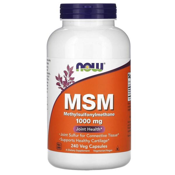 [해외직구] NOW Foods 나우푸드 MSM 메틸설포닐메테인 1000mg 240베지캡슐 2팩