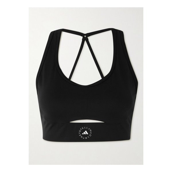 바이스텔라매카트니 트루스트렝스 로고 스트레치 저지 스포츠 브라 1647597340838996