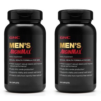 GNC 지엔씨 맨스 아르긴맥스 180캡슐 X 2통 남성용 아르기닌 징코빌로바