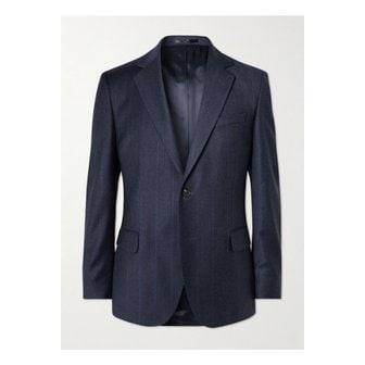 MR P. 미스터 피 핀스트라이프 울 플란넬 수트 재킷 블루 1647597343997740