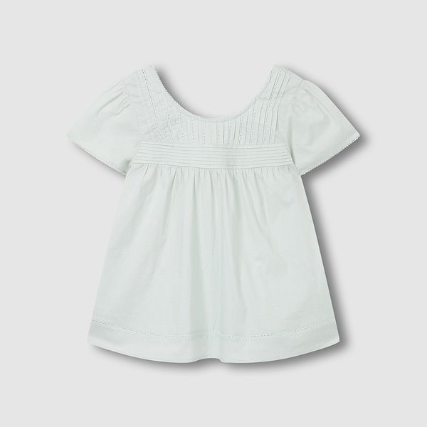 여 아일렛 반팔 파자마 셔츠 J2062010810BA