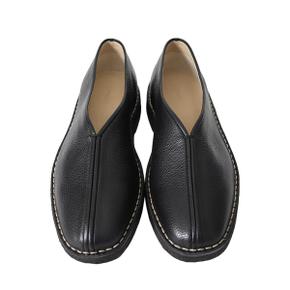 Piped Crepe Slippers (Black)