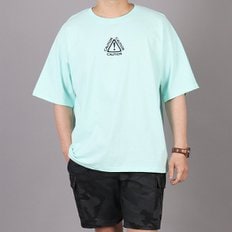 WWF 남자 빅사이즈 등판 커션 라벨 반팔티 ~3XL