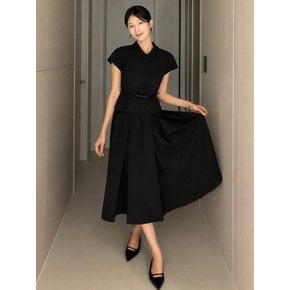 Double Tucked Flare Skirt / Black(2color)
