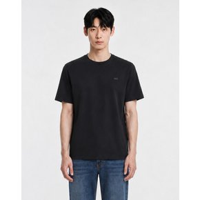 [25SS] [스테디셀러]블랙 로고자수 반팔티셔츠 WGTS5B001BK