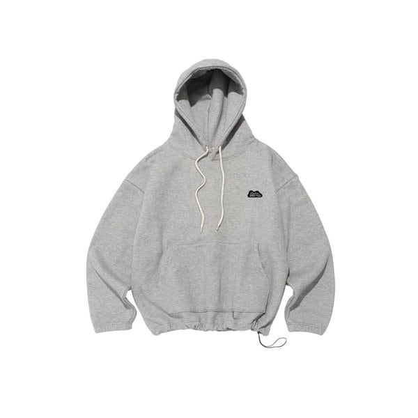 [기모선택] 스몰 드림 로고 스트링 후드 티셔츠 (그레이)