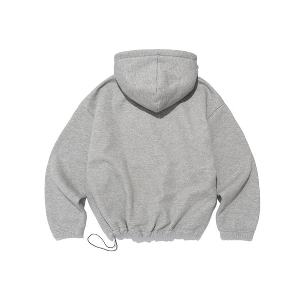 [기모선택] 스몰 드림 로고 스트링 후드 티셔츠 (그레이)