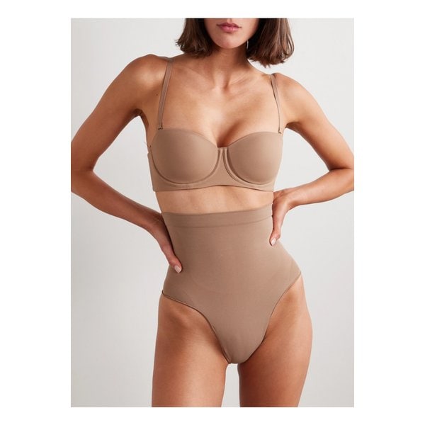 스킴스 심리스 스컬프트 하이 웨이스트 텅 팬티 시에나 라이트 브라운 1647597341079279