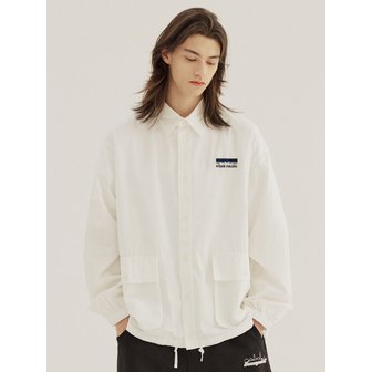 원더플레이스 OCEAN COTTON SHIRT JACKET [WHITE]