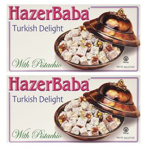 Hazer Baba 터키쉬 딜라이트 화이트 피스타치오 454g 2팩