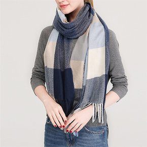 아이우먼 폴리면체크목도리 DTC428M012 마린블루 (S6433877)