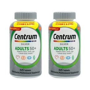 1+1 Centrum 센트룸 실버 어덜트 50+ 멀티비타민 325정 남여성인용/성인종합비타민