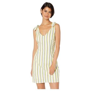 3911337 Cupcakes and Cashmere Marguerite Stripe Dress w/ Shoulder Ties