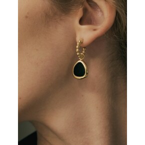 apart or together earring _ onyx