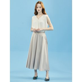 Satin Banding Skirt PinkBeige