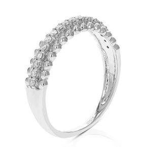 5390447 Vir Jewels 1/5 cttw 18 Stones Round Cut Lab Grown Diamond Wedding Band .925 Sterli