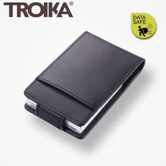 Troika (무료각인)트로이카 블랙&실버 카드케이스 (CCC83/BK)