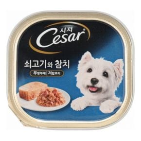 시저 쇠고기와 참치 캔 100g UNP0060 X ( 3매입 )