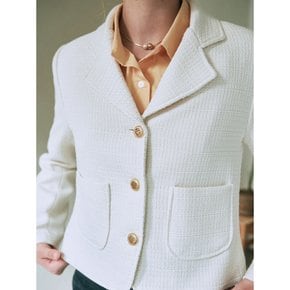 TAILORED TWEED JACKET_CREAM