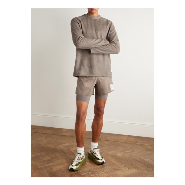 로고 아플리케 퍼즈플리스™ AD 티셔츠 브라운 46376663162896073