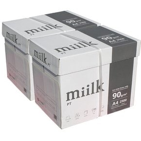 밀크 A4 90g 복사용지 2BOX 5000매 A4용지 복사지