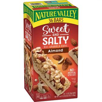  미국직구 Nature Valley 네이처밸리 스위트 솔티 아몬드 그래놀라바 36입