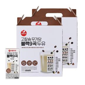 서울우유 고칼슘 무가당 블랙9곡 두유 190ml 32팩-칼슘250mg 60Kcal 무설탕 (S37852556)