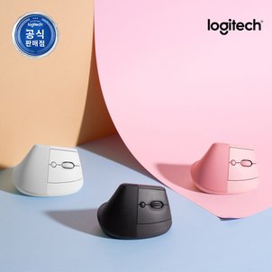 Logitech 로지텍코리아 LIFT 페일그레이 컴팩트 인체공학 무선 블루투스 버티컬 마우스