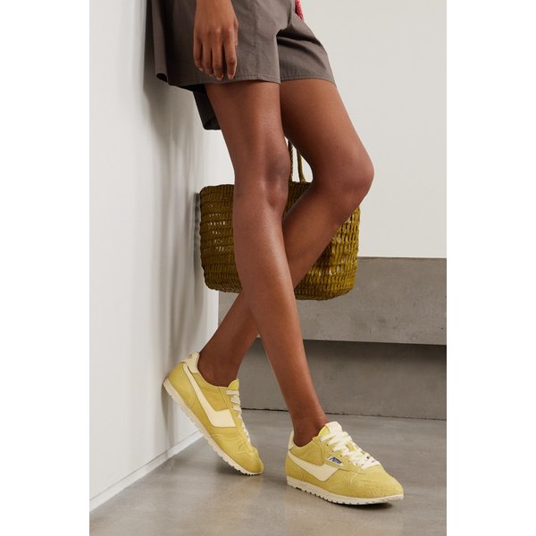 오트리 윈드스핀 가죽 트리밍 스웨이드 스니커즈 46376663162980756