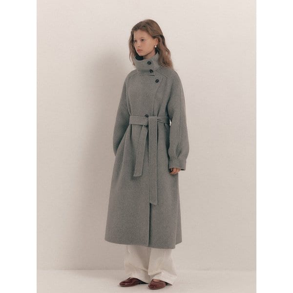 Classic High Neck Handmade Coat(2color)