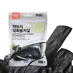 피지엘 덴트픽 대나무 숯 일회용 치실 100p x5개