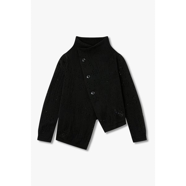 [Y`s]아일렛 디테일 버튼업 니트 탑 6616120103000