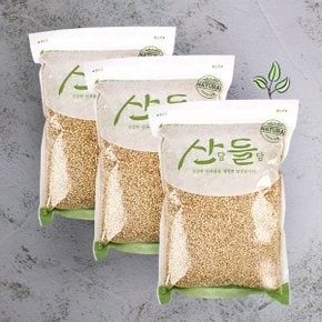 [명절 후 배송] [산담들담] 우리잡곡 찰현미1kgx3팩(3kg)