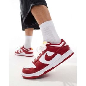 4730067 Nike Dunk Low Retro sneakers in white and red