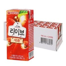 서울우유 리이브사과190ml x 24개