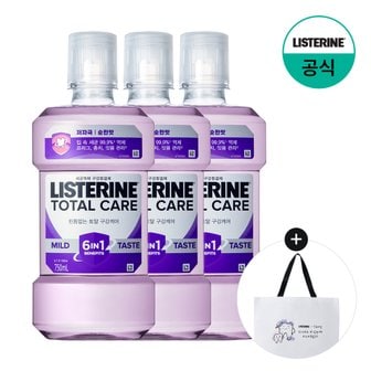 리스테린 [그린티100ml 2개증정][리스테린] 토탈케어 마일드 750ml x3