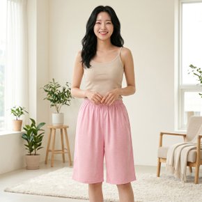 여성 시원한 면레이온 5부 잠옷 하의 BBWEC414