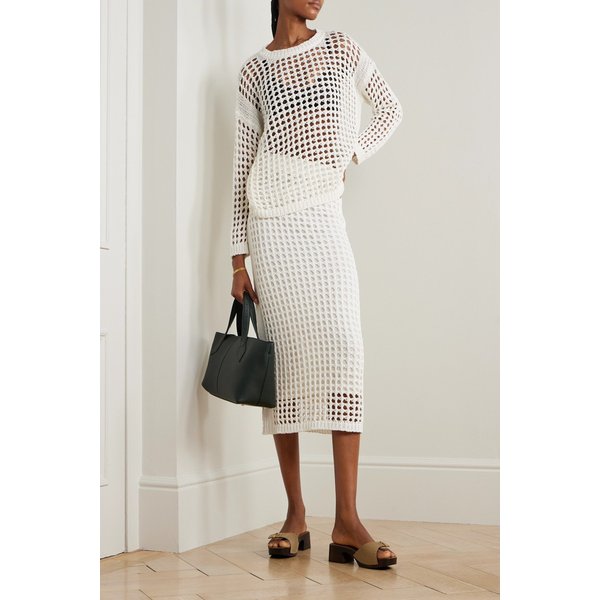 코튼 크로셰 미디 스커트 46376663163002876