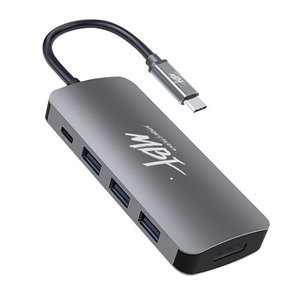 엠비에프 MBF-UC5IN1 5포트 USB 3.0 Type-C 멀티 허브 어댑터 4K UHD 60Hz