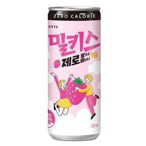 밀키스 제로 딸기 바나나 340ml 6입