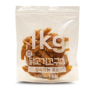 테비 강아지 닭고기 고구마 사사미 1kg 애견 간식 (WD1D4AF)