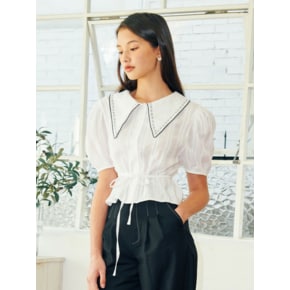 ALICE PUFF BLOUSE_WHITE (EEOR2BLR02W)