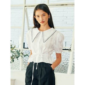 ALICE PUFF BLOUSE_WHITE (EEOR2BLR02W)