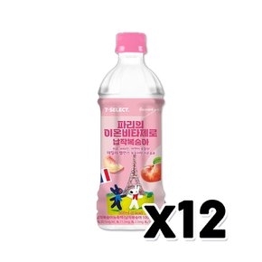 세븐셀렉트 파리의이온 비타제로 납작복숭아 페트음료 500ml x 12개