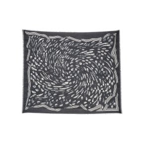 알렉산더 맥퀸 Scarf VORTEX PRINT BIKER SCARF BLACK 706478_4736Q1078