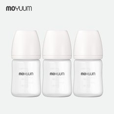 실리콘 코팅 노꼭지 유리 젖병 150ml 트리플팩