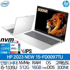 15-FD0097TU i5-1335U/RAM 16G/NVME 512G/고해상도 300nit 사무용 대학생 노트북